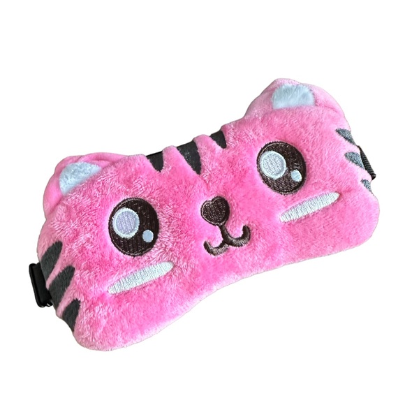 Cozy Pink Cat Heated Eye Mask for Relaxation & Sleep - Picture 3 of 8